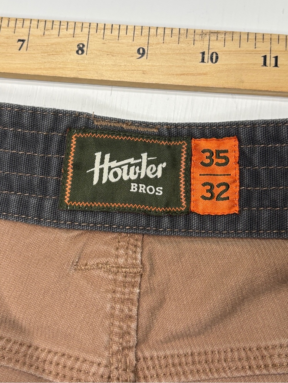Howler Bros Frontside 5-Pocket Corduroy Pants Brown 35x32 - Picture 4 of 9